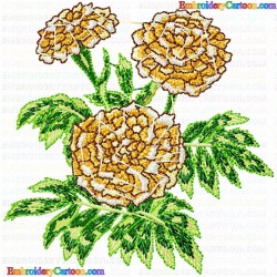 Flowers and Tree 2409 Embroidery Design