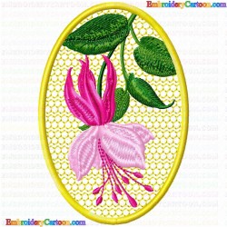 Flowers and Tree 2423 Embroidery Design