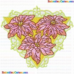 Flowers and Tree 2453 Embroidery Design