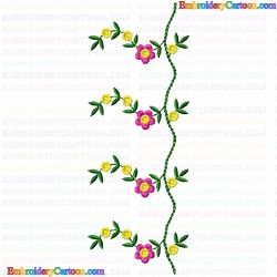 Flowers and Tree 2462 Embroidery Design