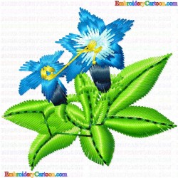 Flowers and Tree 2500 Embroidery Design