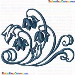 Flowers and Tree 2528 Embroidery Design