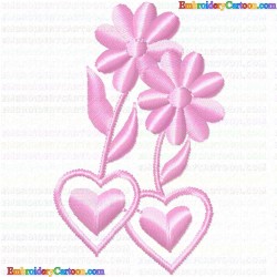 Flowers and Tree 2531 Embroidery Design