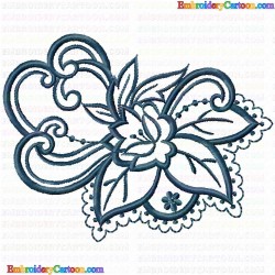 Flowers and Tree 2532 Embroidery Design