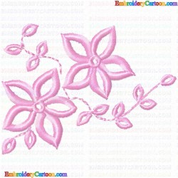 Flowers and Tree 2534 Embroidery Design