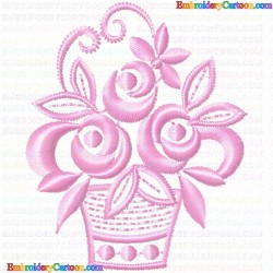 Flowers and Tree 2542 Embroidery Design