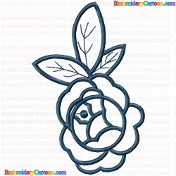 Flowers and Tree 2555 Embroidery Design