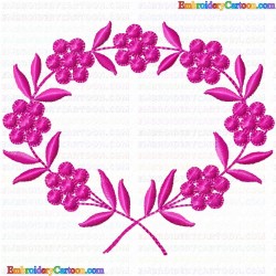 Flowers and Tree 2566 Embroidery Design