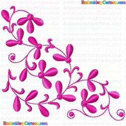 Flowers and Tree 2568 Embroidery Design