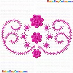 Flowers and Tree 2575 Embroidery Design