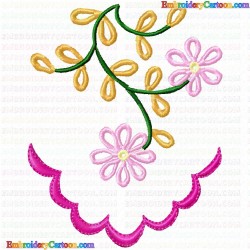 Flowers and Tree 2597 Embroidery Design