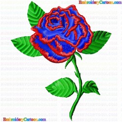 Flowers and Tree 260 Embroidery Design