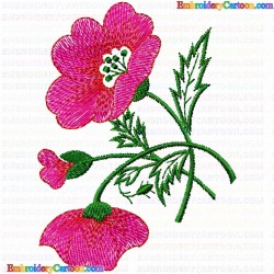 Flowers and Tree 2682 Embroidery Design