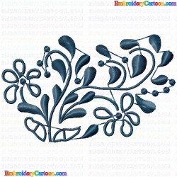 Flowers and Tree 2713 Embroidery Design