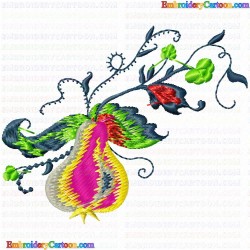 Flowers and Tree 2733 Embroidery Design