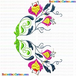 Flowers and Tree 2753 Embroidery Design