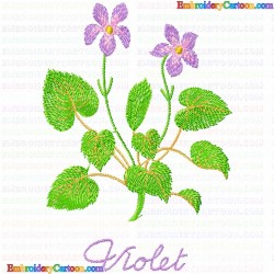 Flowers and Tree 2760 Embroidery Design