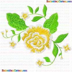 Flowers and Tree 2772 Embroidery Design