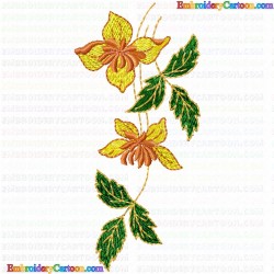 Flowers and Tree 2774 Embroidery Design