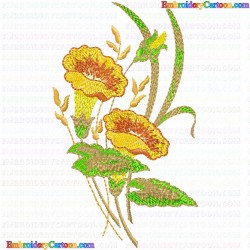 Flowers and Tree 2777 Embroidery Design