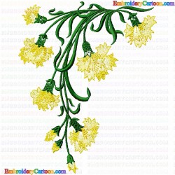 Flowers and Tree 2778 Embroidery Design