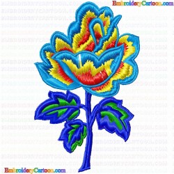 Flowers and Tree 277 Embroidery Design