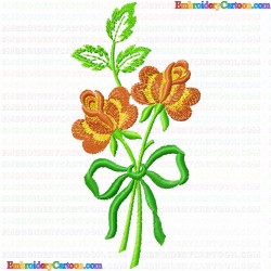 Flowers and Tree 2800 Embroidery Design