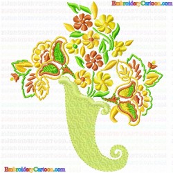 Flowers and Tree 2801 Embroidery Design