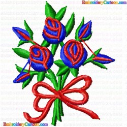 Flowers and Tree 280 Embroidery Design