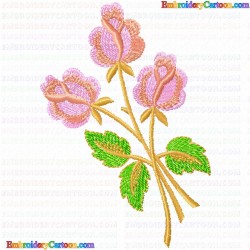 Flowers and Tree 2821 Embroidery Design