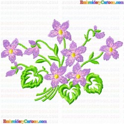 Flowers and Tree 2823 Embroidery Design