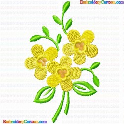 Flowers and Tree 2845 Embroidery Design