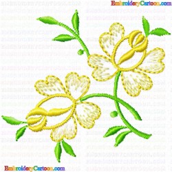 Flowers and Tree 2850 Embroidery Design