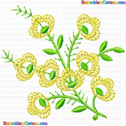 Flowers and Tree 2855 Embroidery Design