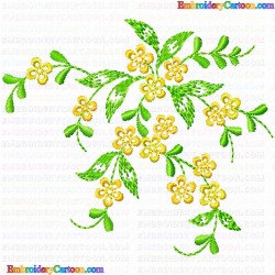 Flowers and Tree 2860 Embroidery Design