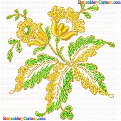 Flowers and Tree 2863 Embroidery Design