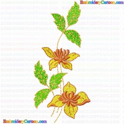 Flowers and Tree 2875 Embroidery Design