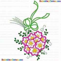 Flowers and Tree 2879 Embroidery Design