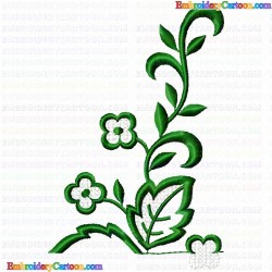 Flowers and Tree 287 Embroidery Design