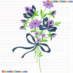 Flowers and Tree 2886 Embroidery Design