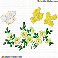 Flowers and Tree 2901 Embroidery Design