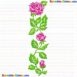 Flowers and Tree 2905 Embroidery Design