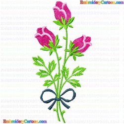 Flowers and Tree 2922 Embroidery Design