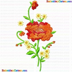 Flowers and Tree 2923 Embroidery Design