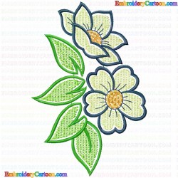 Flowers and Tree 2928 Embroidery Design