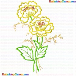 Flowers and Tree 2930 Embroidery Design