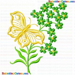 Flowers and Tree 2934 Embroidery Design