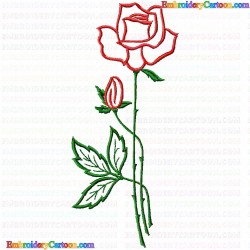 Flowers and Tree 2935 Embroidery Design