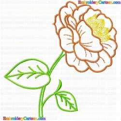 Flowers and Tree 2942 Embroidery Design