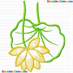 Flowers and Tree 2944 Embroidery Design